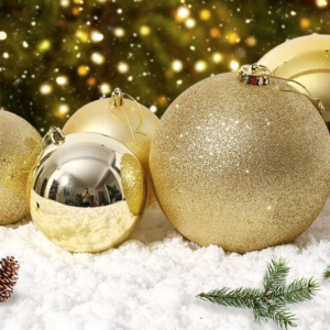 Giant oversized christmas baubles balls