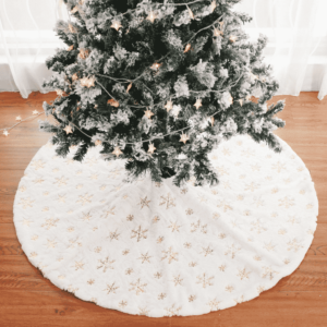 tree skirt white gold 122cm 4