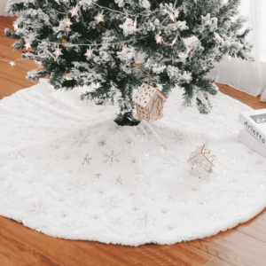 tree skirt white silver 122cm 4