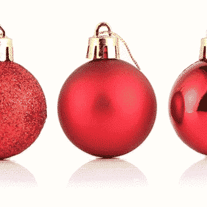 extra large balls christmas red color