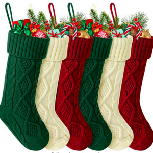 large knitted christmas stockings 3